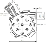 Fan industrielle de ventilateur du ventilateur centrifuge sans brosse CPAP de C.C d'OWB9250C 3,1&quot; 8Kpa 24V