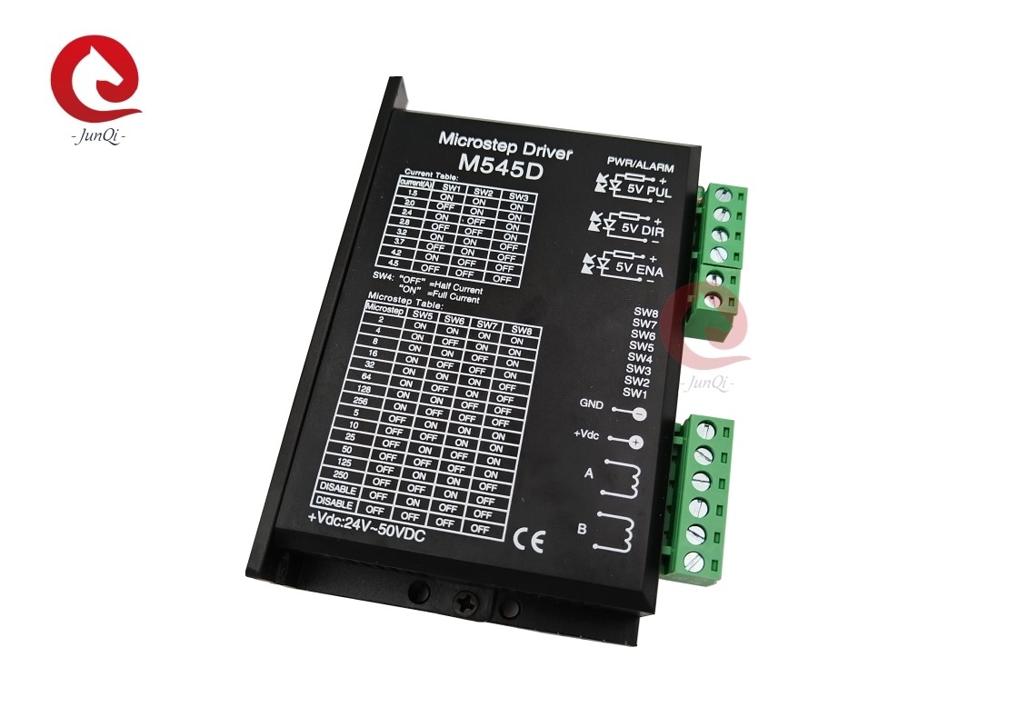 Junqi Nema23/34 pilote pas à pas DM545D 4.5A 24 ~ 50VDC pour le contrôleur de moteur pas à pas à 2 phases CNC machine de gravure