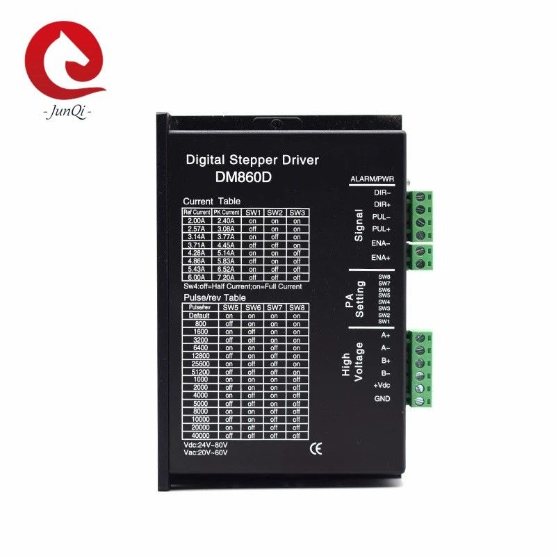 DM860D conducteur 2.4A 7.2A 24VDC 80VDC de moteur pas à pas de 2 phases gravant la découpeuse